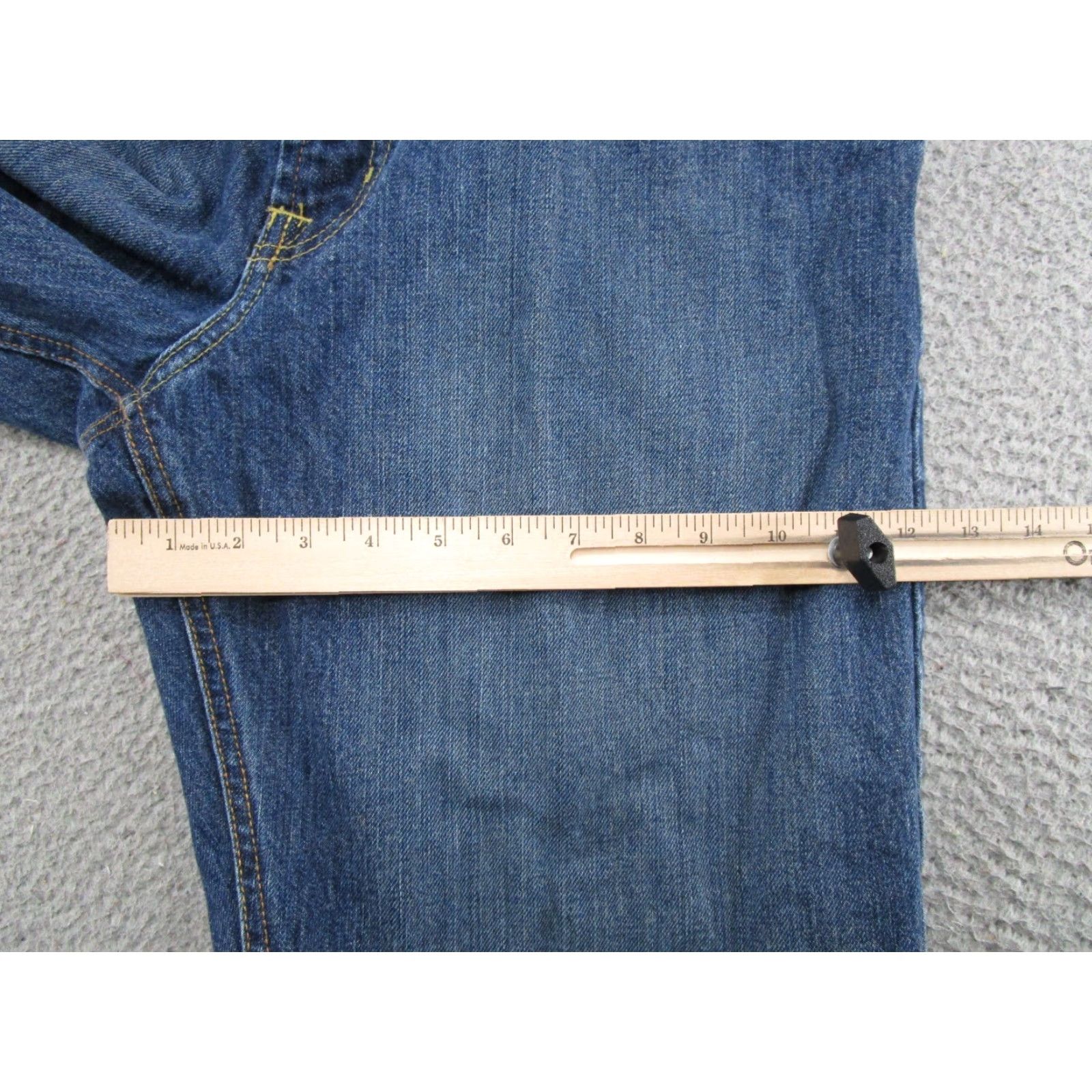 Denime Cinch Jeans Mens 35x38 Blue Medium Wash Straight Leg Stretch Denim Western Size US 35 - 7 Thumbnail