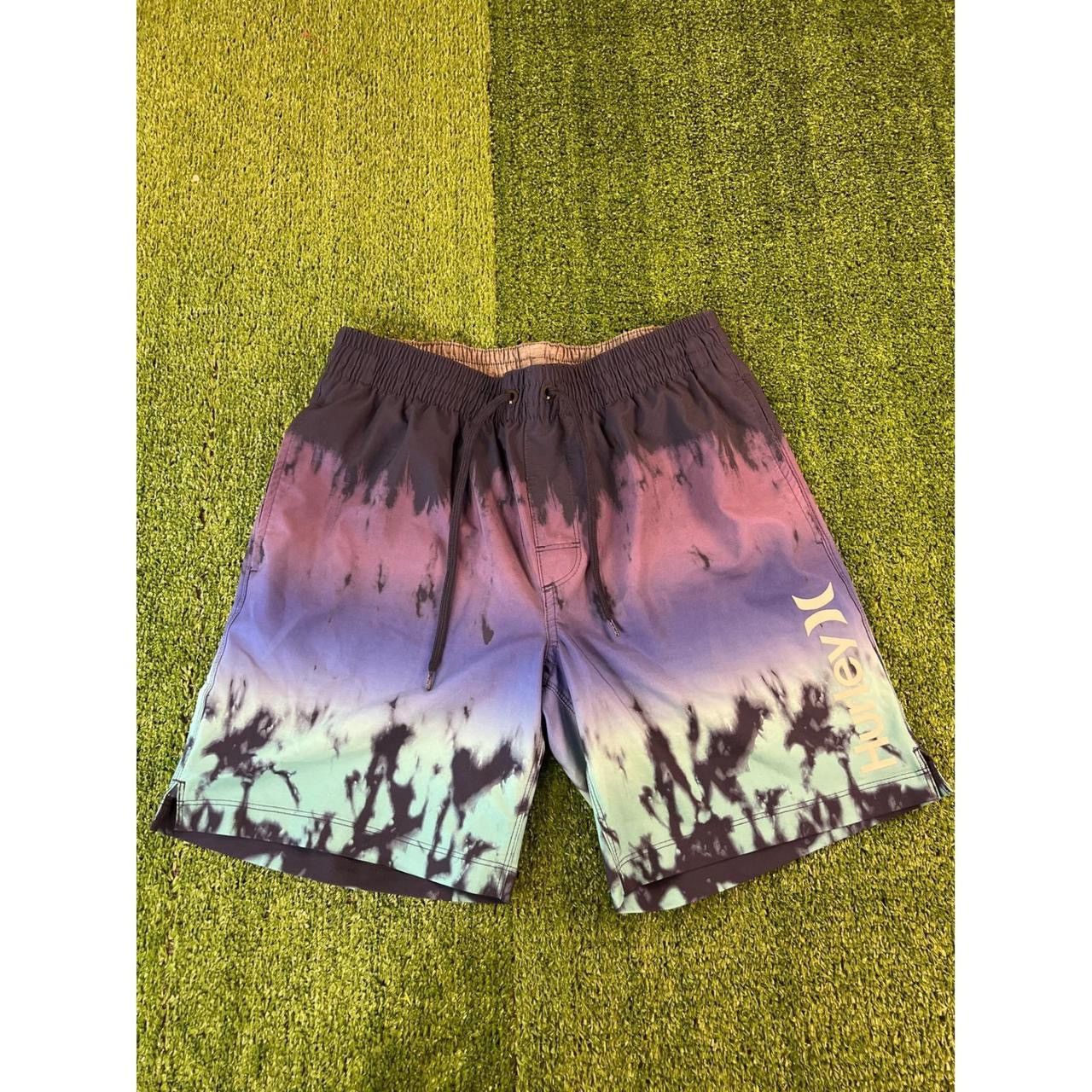 Hurley Hurley Mens Tie Dye Board Shorts Purple Teal Ombre Swim M Size US 32 / EU 48 - 1 Thumbnail