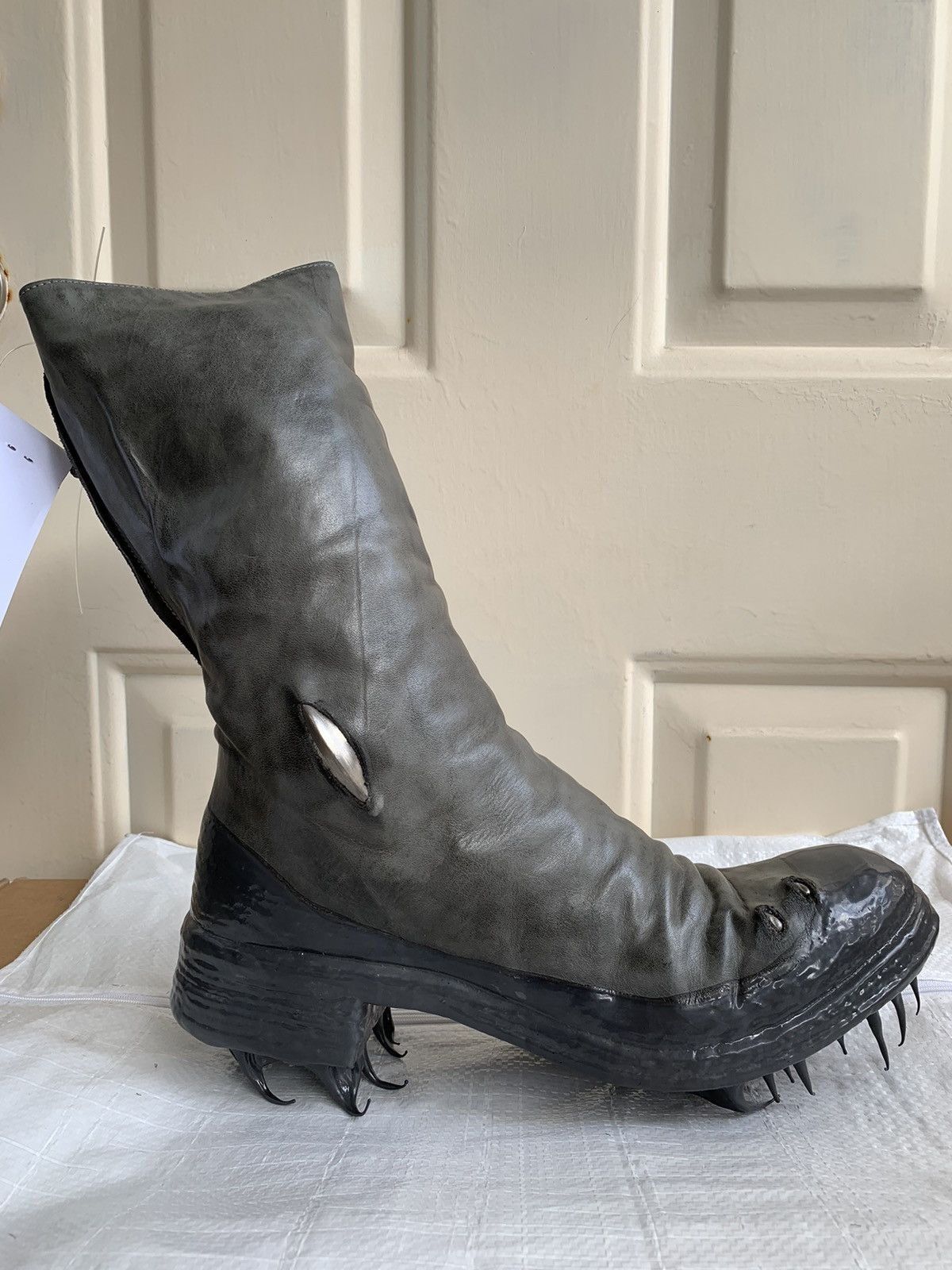 Carol Christian Poell CCP Object-dyed One Piece Drip Prosthetic Boots Size US 11.5 / EU 44-45 - 6 Thumbnail