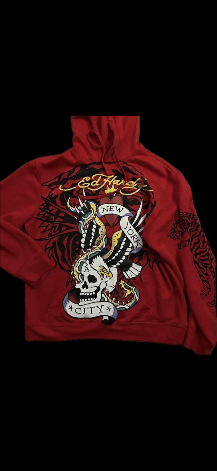Snake and eagle Ed hardy hoodie