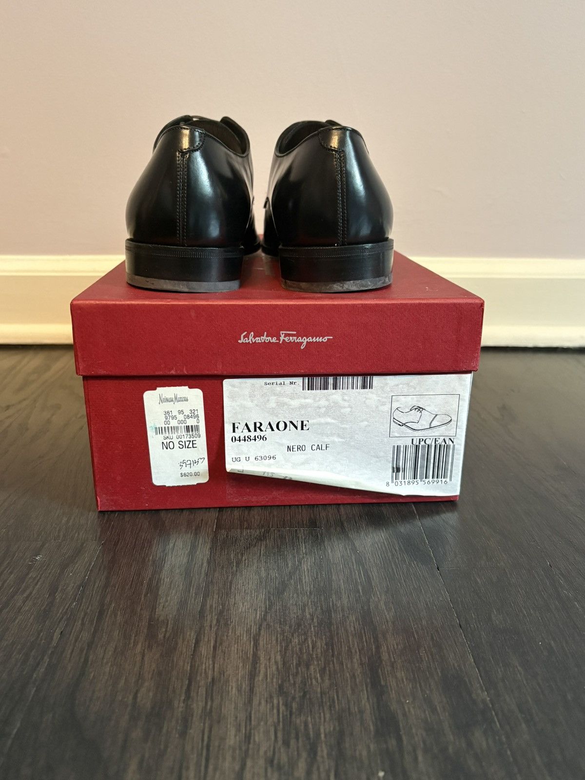 Salvatore Ferragamo Salvatore Ferragamo "Faraone" Leather Cap Toe Oxfords Size US 7.5 / EU 40-41 - 6 Thumbnail
