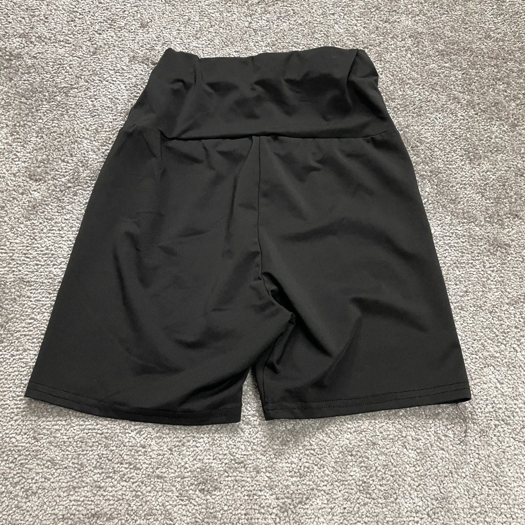 Shein Shein Compression Shorts Womens Small Black High Rise Athletic Active 20x5 Size 28" / US 6 / IT 42 - 2 Thumbnail