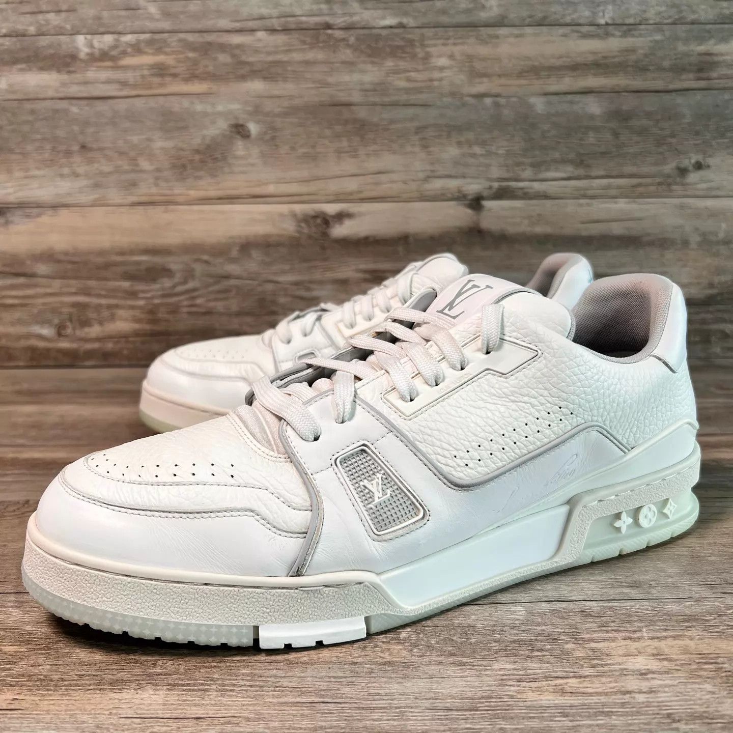 Louis Vuitton LV Trainer White Cement UK10.5 (44.5) 95 New Size US 11.5 / EU 44-45 - 1 Thumbnail