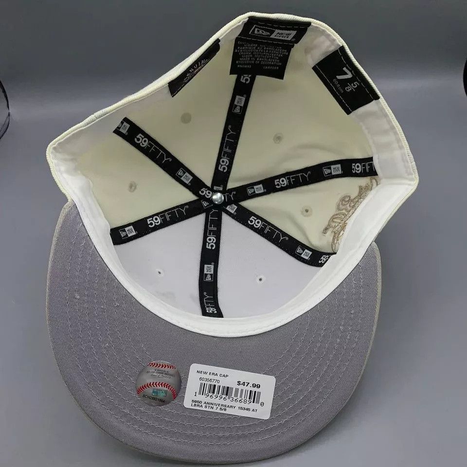 New Era Atlanta Braves Hat Men 7 5/8 59Fifty New Era MLB Fitted Cap Size ONE SIZE - 7 Thumbnail