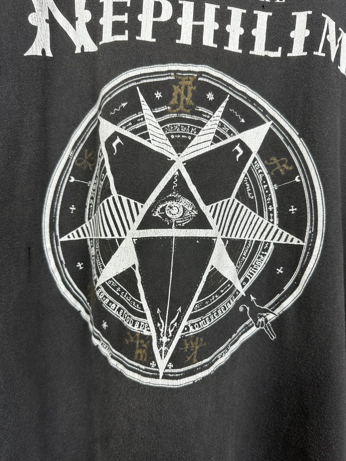 Band Tees 1990 Vintage Fields of the Nephilim UK Tour Band T-Shirt Size US XL / EU 56 / 4 - 7 Thumbnail