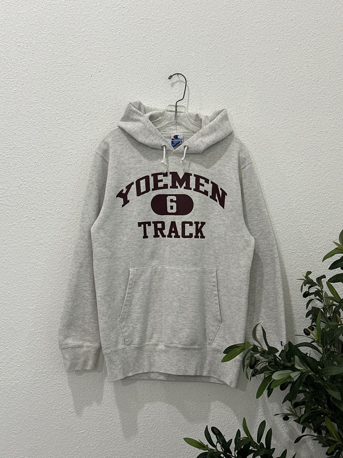 Champion Vintage 90s Champion Athlete Hoodie Made in USA Size Medium Size US M / EU 48-50 / 2 - 2 Thumbnail