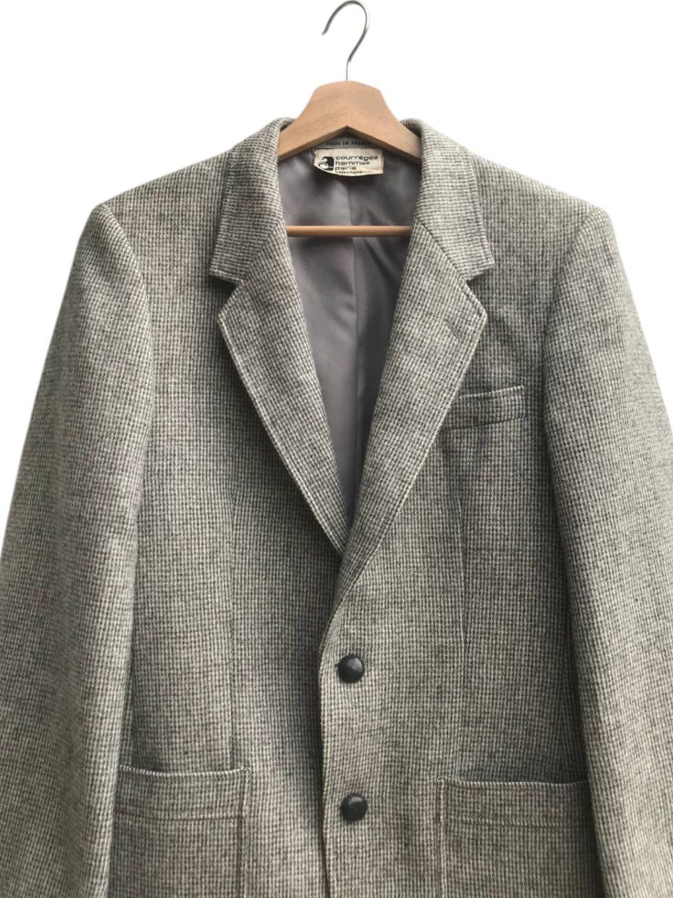 Courreges Vintage Courreges Hommes Paris Wool Coat Made in France Size US S / EU 44-46 / 1 - 7 Thumbnail