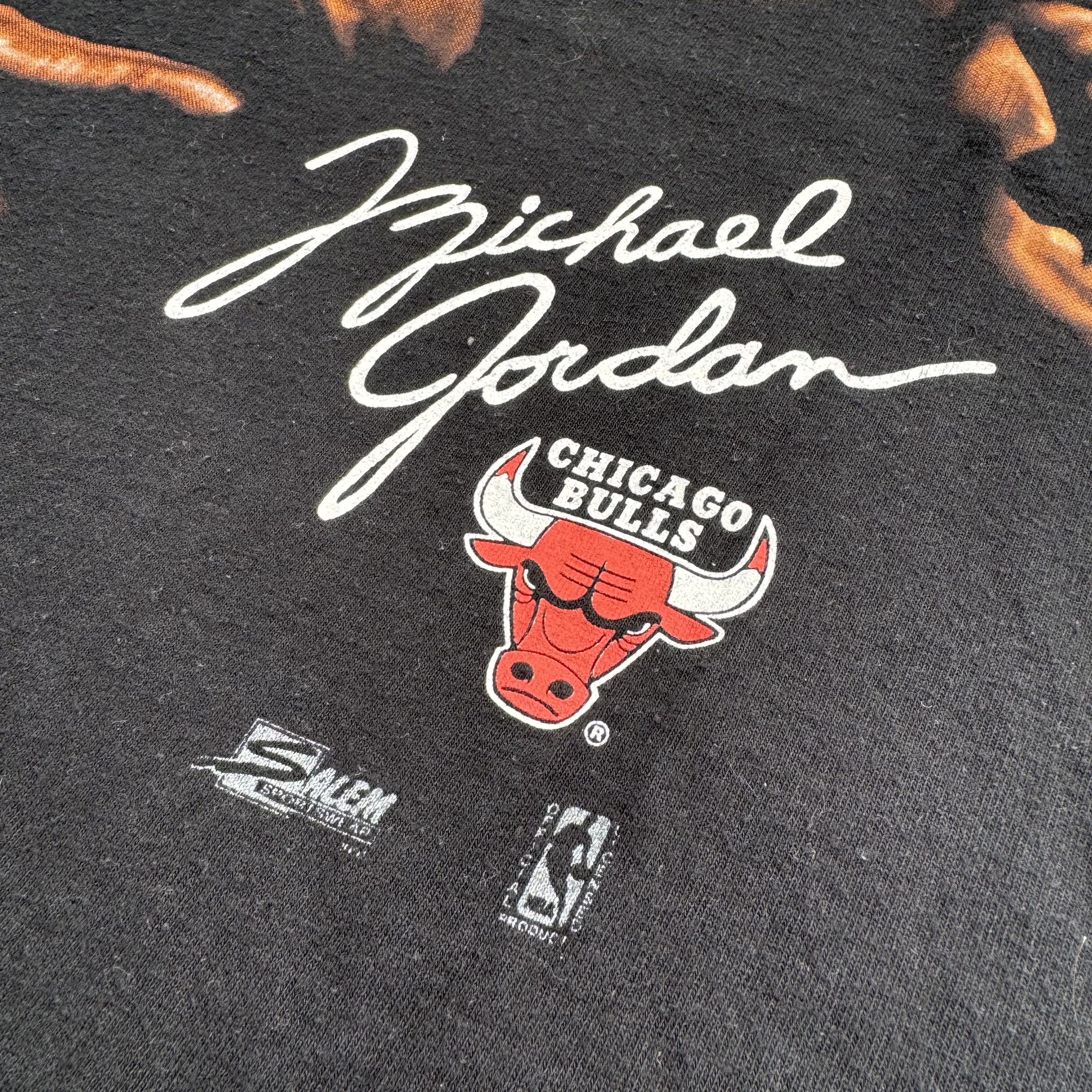 NBA × Salem Sportswear × Vintage MICHAEL JORDAN 1991 SINGLE STITCH CHICAGO BULLS T SHIRT Size US XL / EU 56 / 4 - 3 Thumbnail
