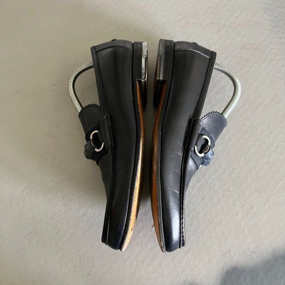Gucci Gucci Leather Bamboo Horsebit Slide Loafers Slip Ons Size US 6 / EU 39 - 6 Thumbnail