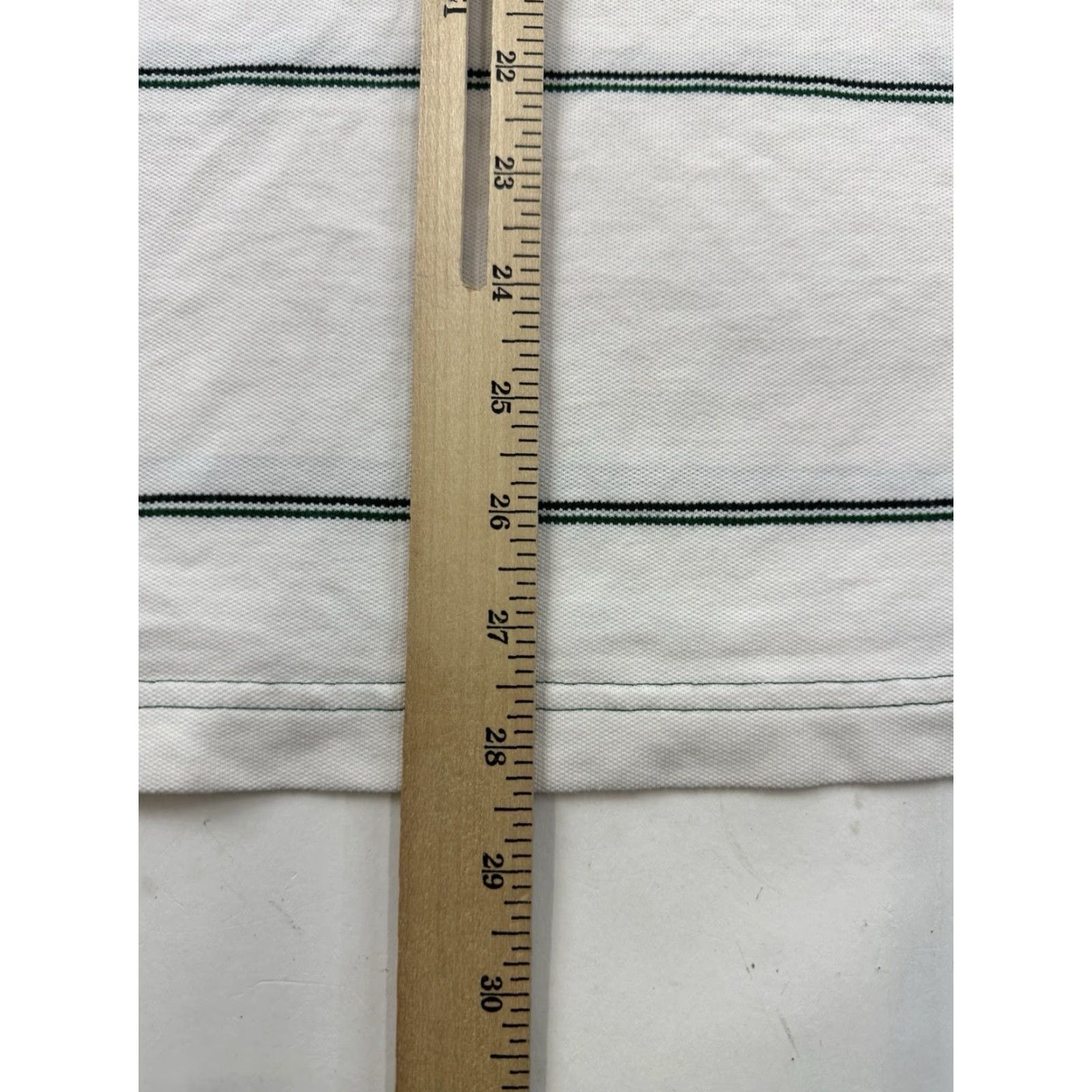 Banana Republic Banana Republic Shirt Polo Mens XL White Striped Fitted Short Sleeve Standard Size US XL / EU 56 / 4 - 7 Thumbnail