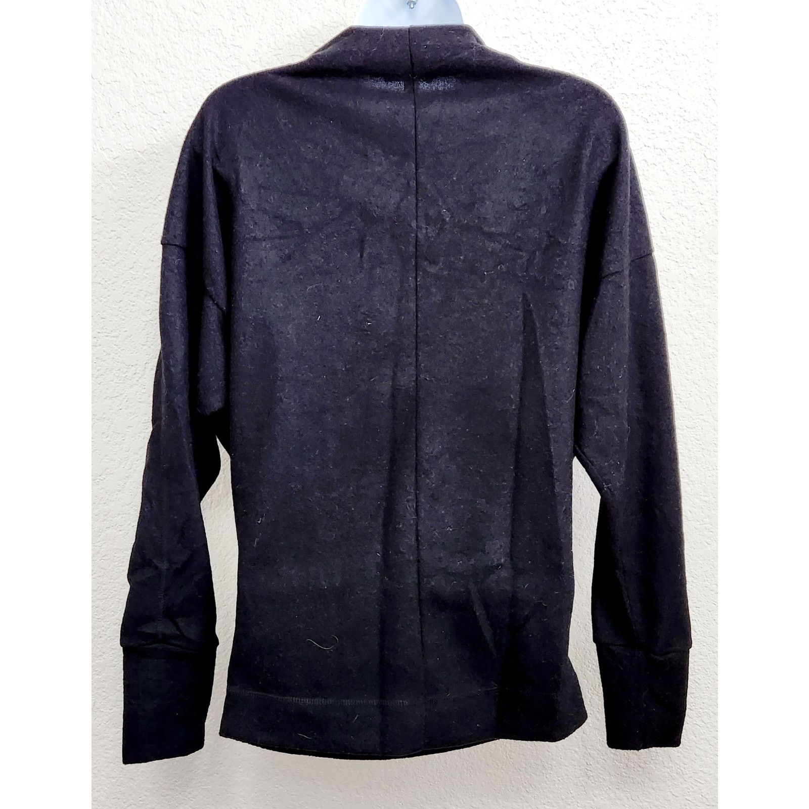 Other White Birch Black Zipper Neck Drop Shoulder Top Small Soft Size S / US 4 / IT 40 - 4 Thumbnail