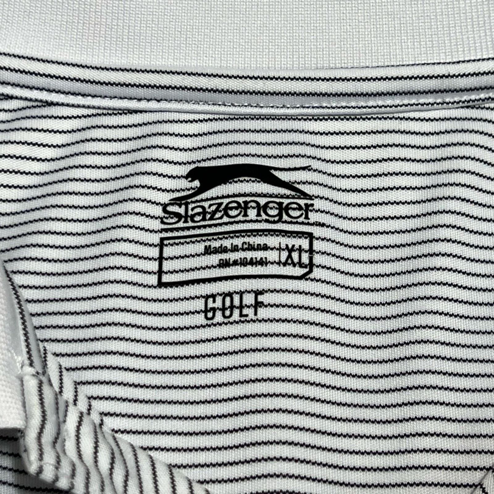 Other Slazenger Shirt Adult XL Grey Candy Striped Golf Polo Mens Size US XL / EU 56 / 4 - 4 Thumbnail