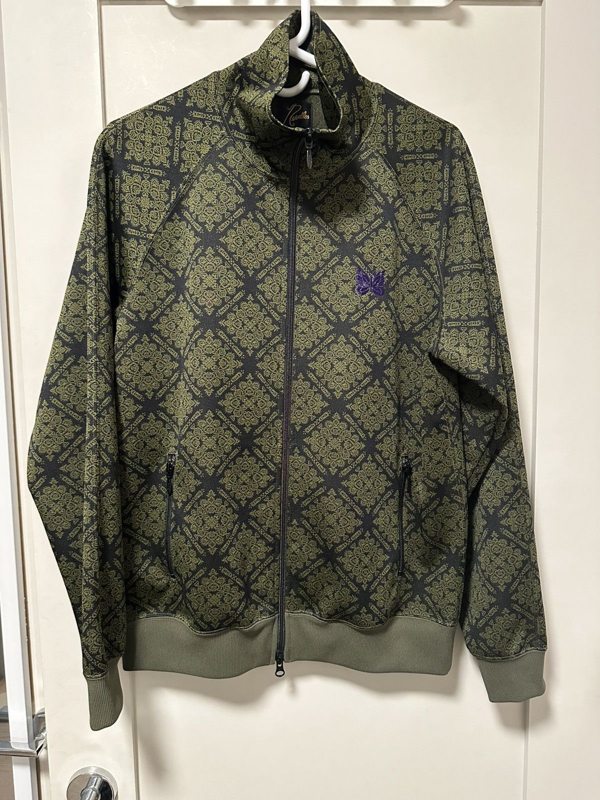 Needles Needles Green Jacquard Jq Track Poly Jacket Size M Size US M / EU 48-50 / 2 - 1 Thumbnail