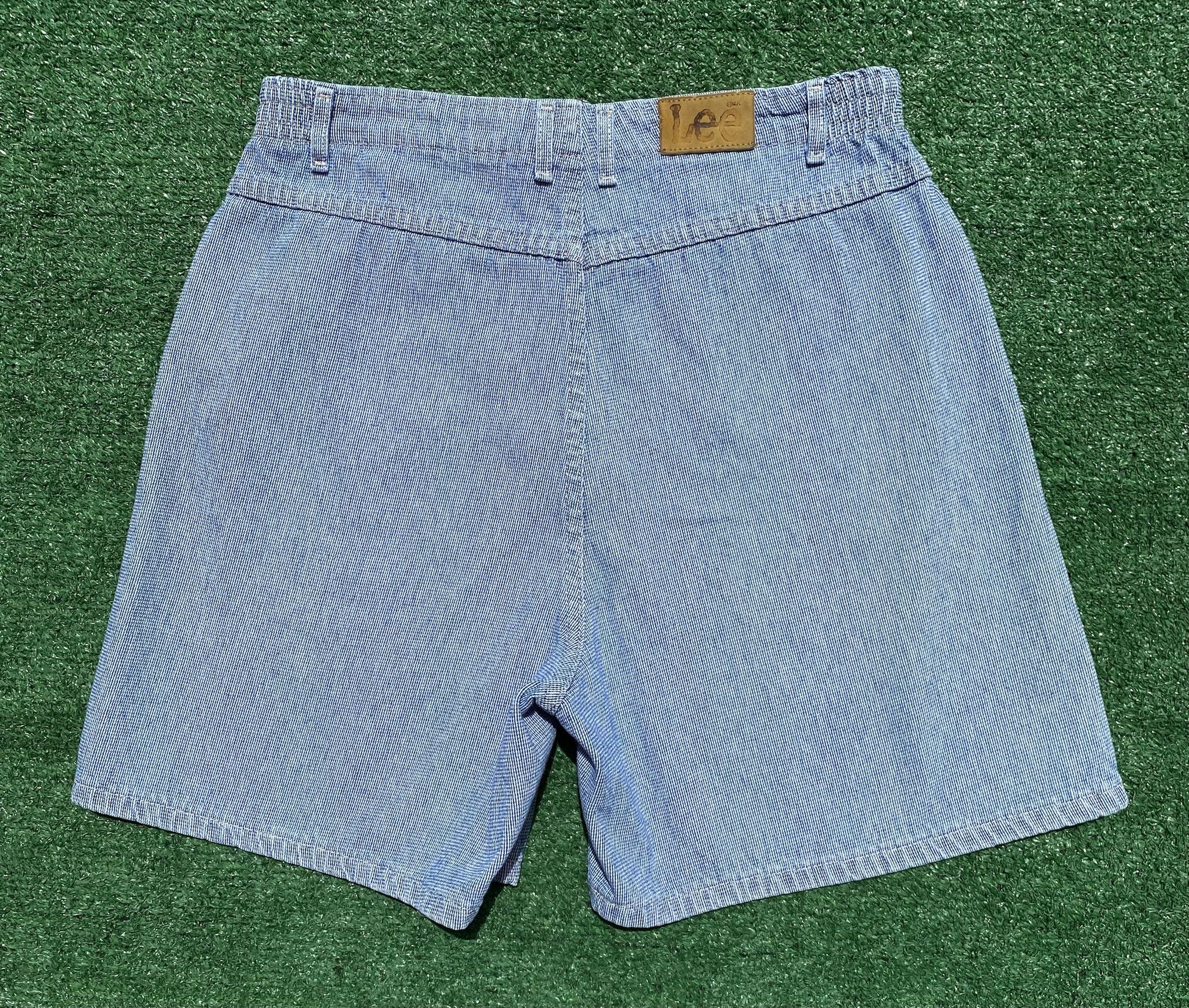 Lee 80’s Lee Gingham Denim Shorts Women’s SZ 32” Waist Size 32" / US 10 / IT 46 - 5 Thumbnail