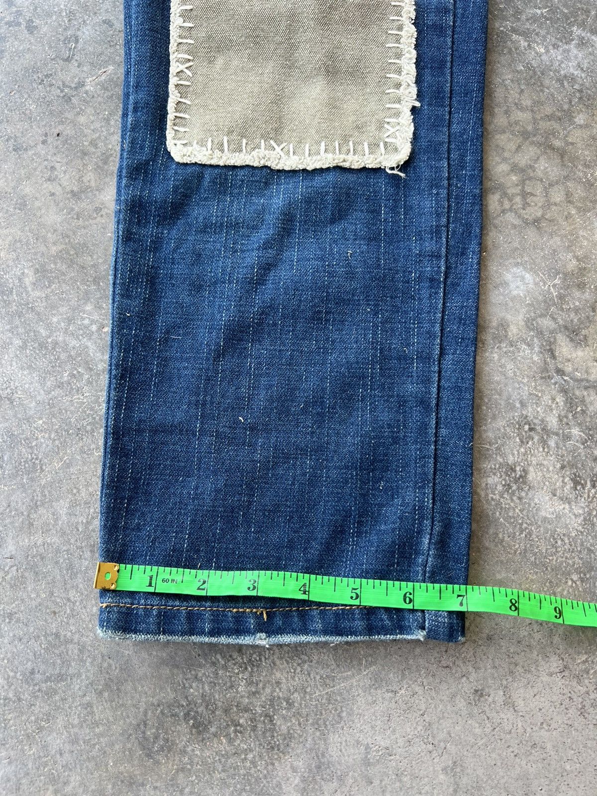Japanese Brand Style Operation Custom Sashiko Boro Patches Jeans Size US 29 - 13 Thumbnail