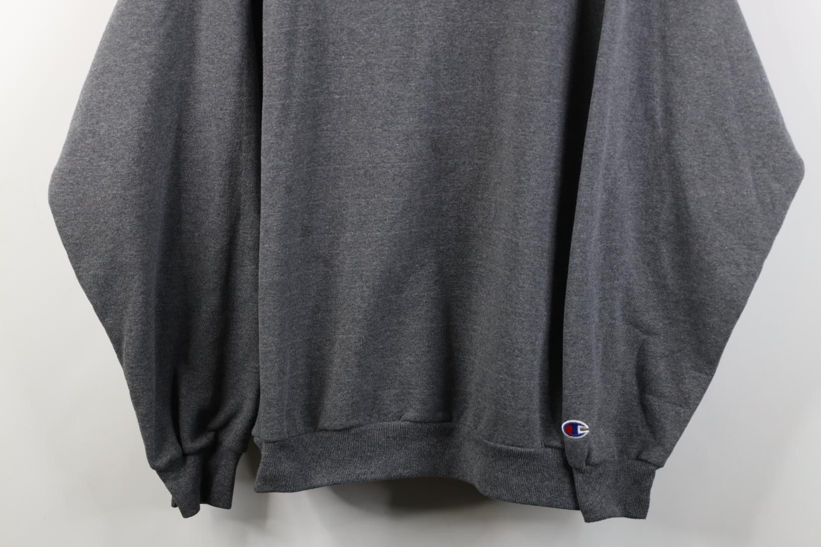 Champion Vintage 90s Champion Blank Crewneck Sweatshirt Heather Gray Size US XL / EU 56 / 4 - 3 Thumbnail
