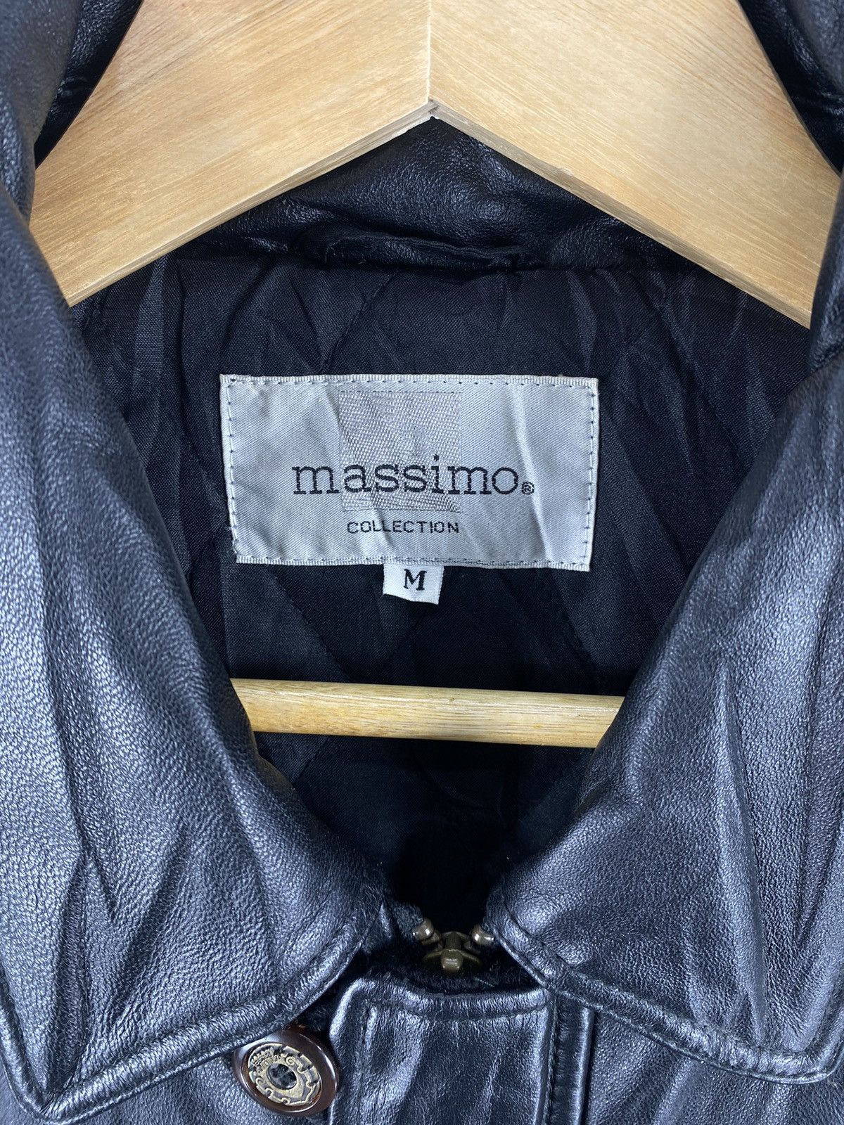 Aran Isles Knitwear Retro Y2k Massimo Knit Design Leather Jacket Size US M / EU 48-50 / 2 - 12 Thumbnail