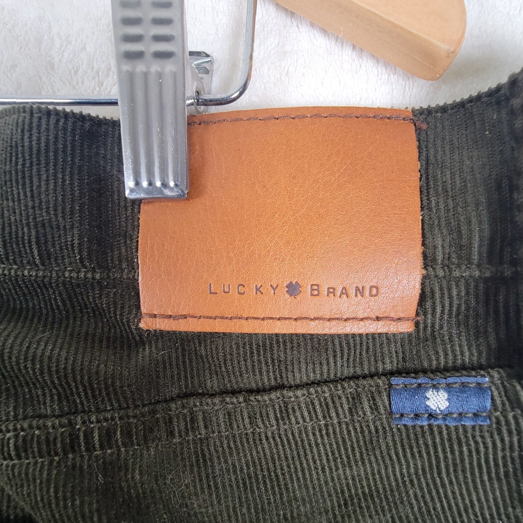 Lucky Brand Lucky Brand Pants Men 40x32 Green Corduroy Casual Straight Leg 90s Preppy Hipster Fall Winter Spring Mens Size US 40 / EU 56 - 6 Thumbnail