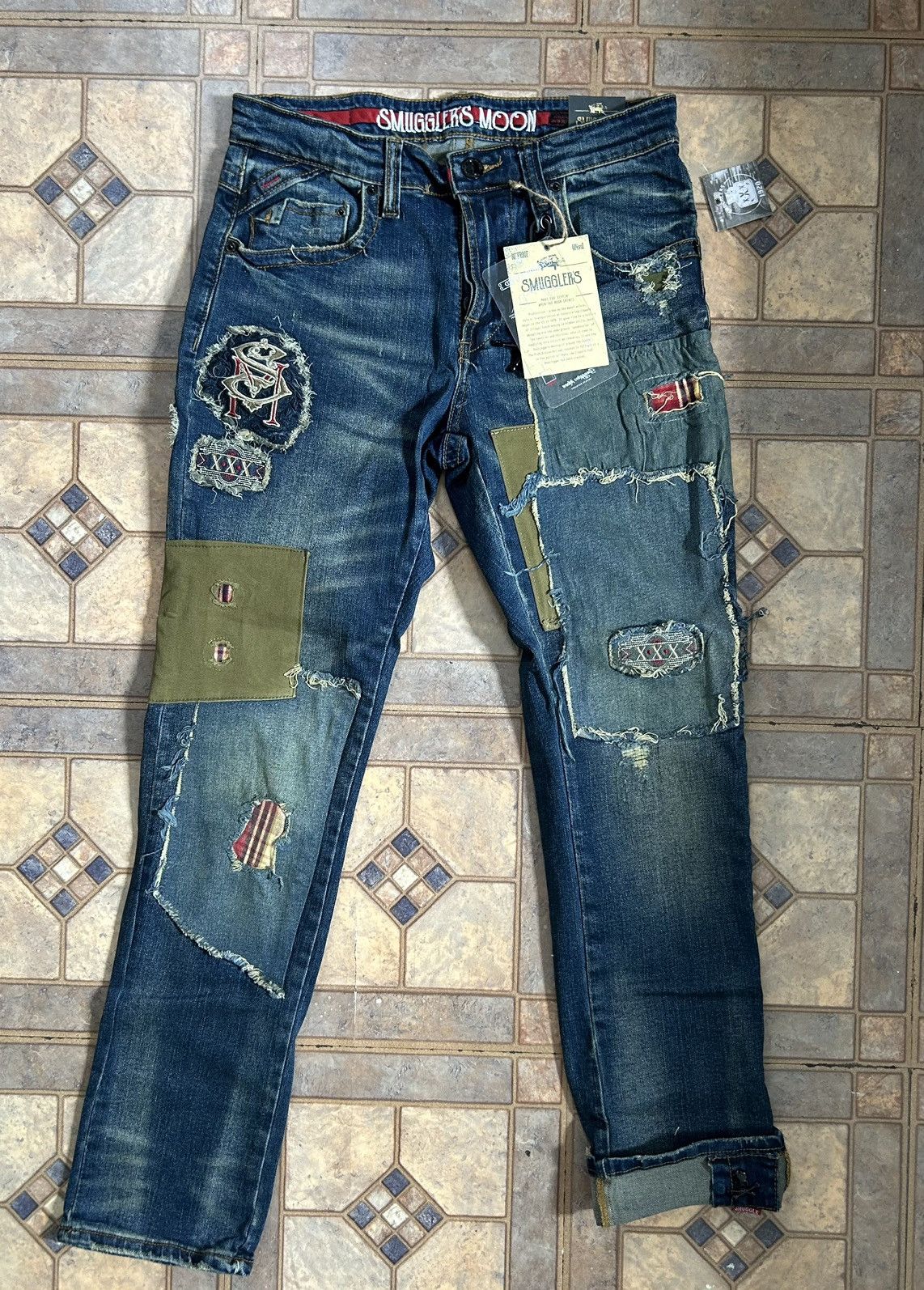 Fashion Nova Smugglers Moon Denim Jeans Size US 30 / EU 46 - 1 Thumbnail