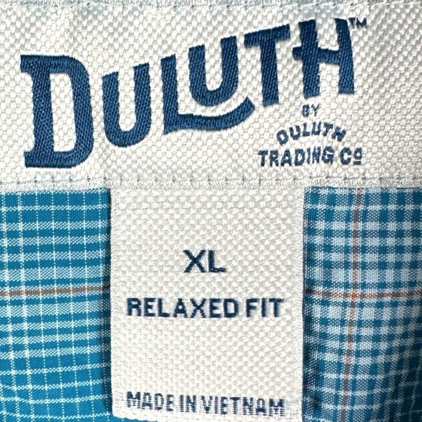 Duluth Trading Company Duluth Trading Co Shirt Mens XL Blue Plaid Relaxed Fit Button-Down Pockets Size US XL / EU 56 / 4 - 4 Thumbnail