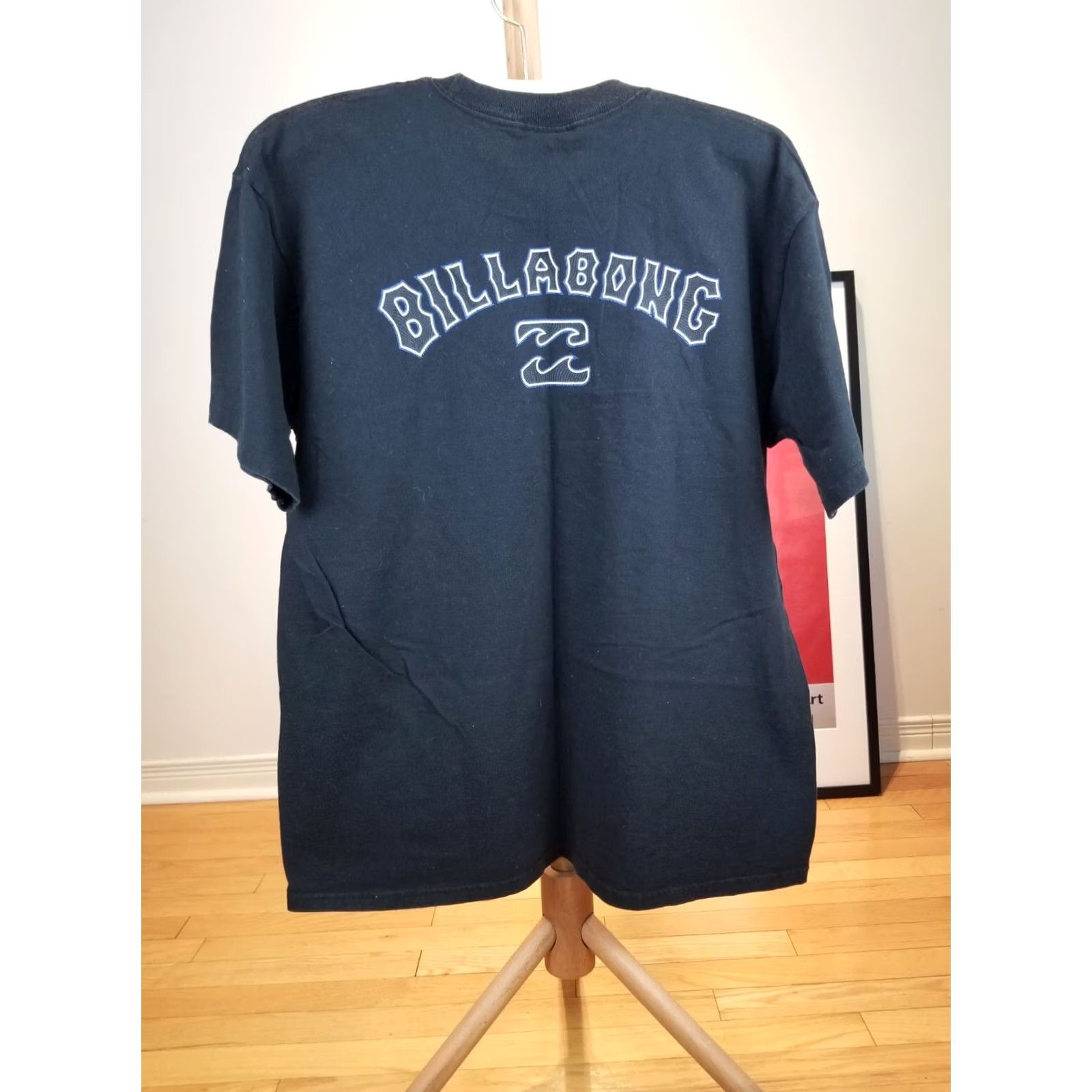 Billabong VINTAGE Billabong Surf Surfing Snowboard Single Stitch Black T-Shirt XL Mens Short Sleeve Round Neck Cotton Jersey 90s Retro USA Size US XL / EU 56 / 4 - 2 Thumbnail