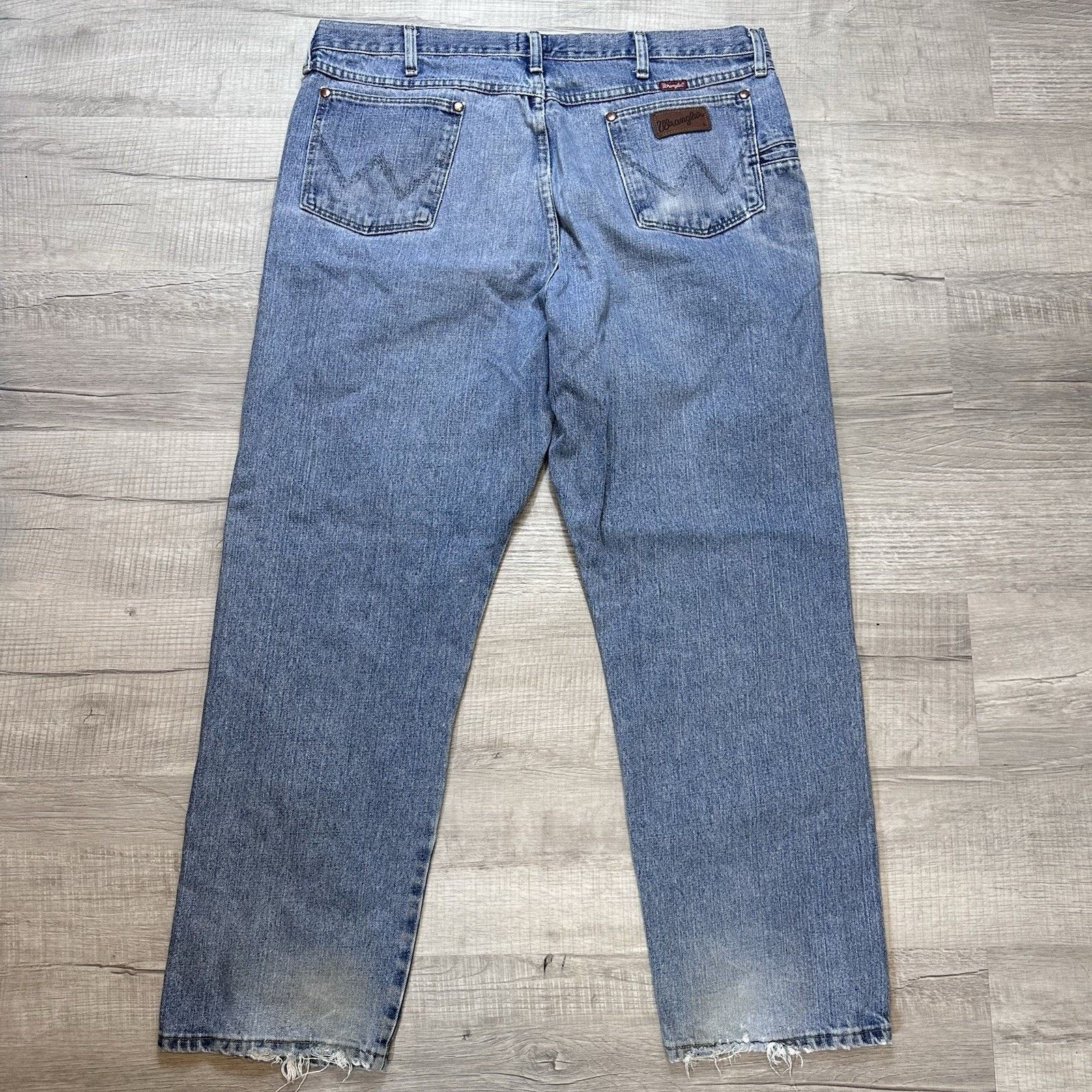 Wrangler Wrangler Cowboy Cut Relaxed Fit Blue Jeans Men's 40x32 Size US 40 / EU 56 - 6 Thumbnail
