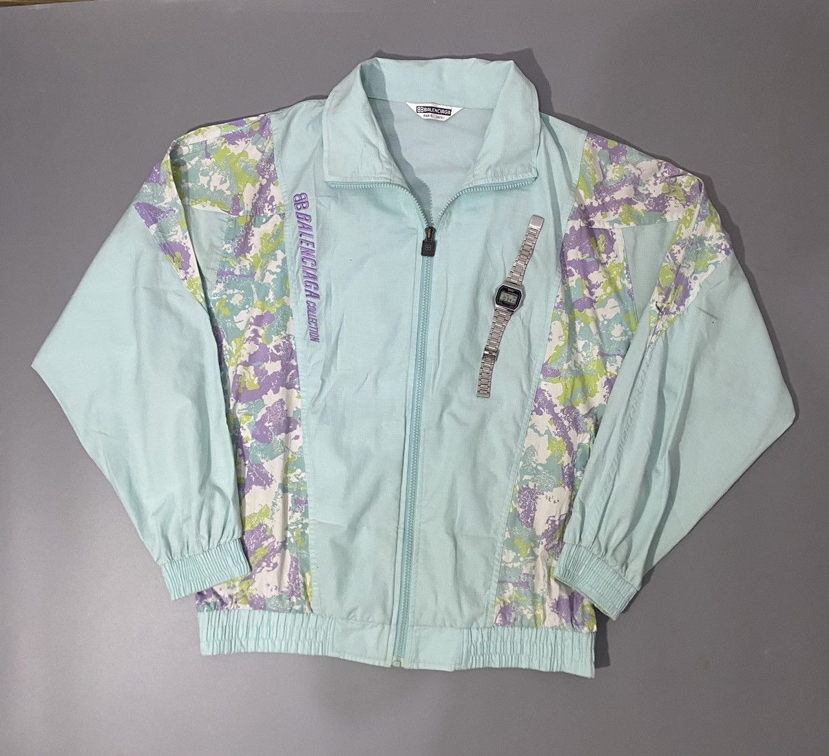 Balenciaga 💥Rare💥1993 Balenciaga Paris Track Jacket Size US L / EU 52-54 / 3 - 3 Thumbnail