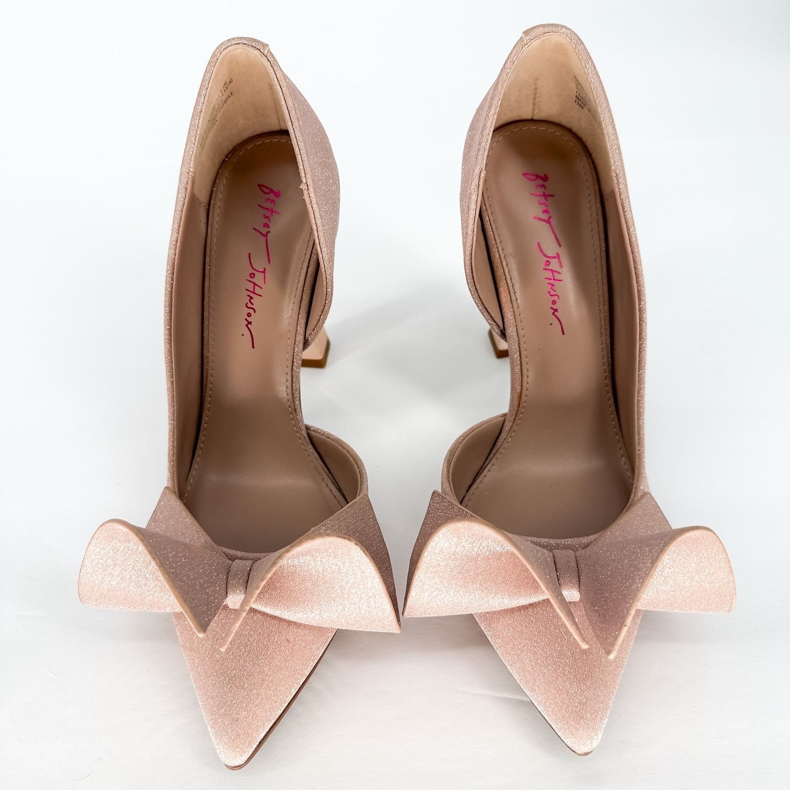 Betsey Johnson Betsey Johnson Nobble Metallic Pumps Champagne Bow Heels Wom Size US 8.5 / IT 38.5 - 3 Thumbnail