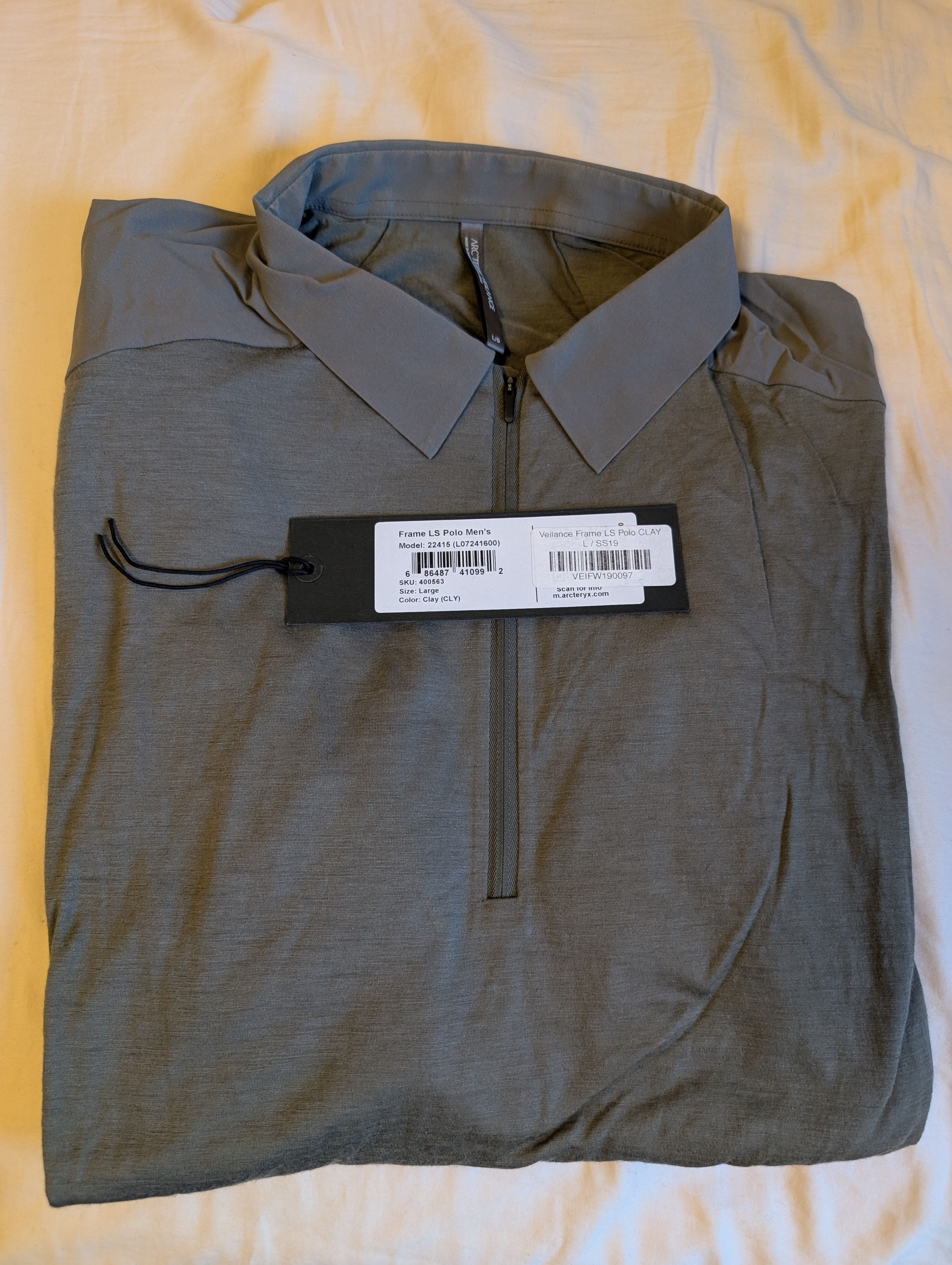 Veilance Arc'teryx Veilance Frame Polo LS Shirt, Clay Size US L / EU 52-54 / 3 - 2 Thumbnail