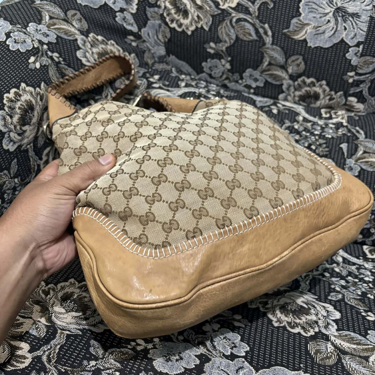 Gucci 🔥GUCCI THE NEW JACKIE HOBO BAG MONOGRAM Size ONE SIZE - 3 Thumbnail
