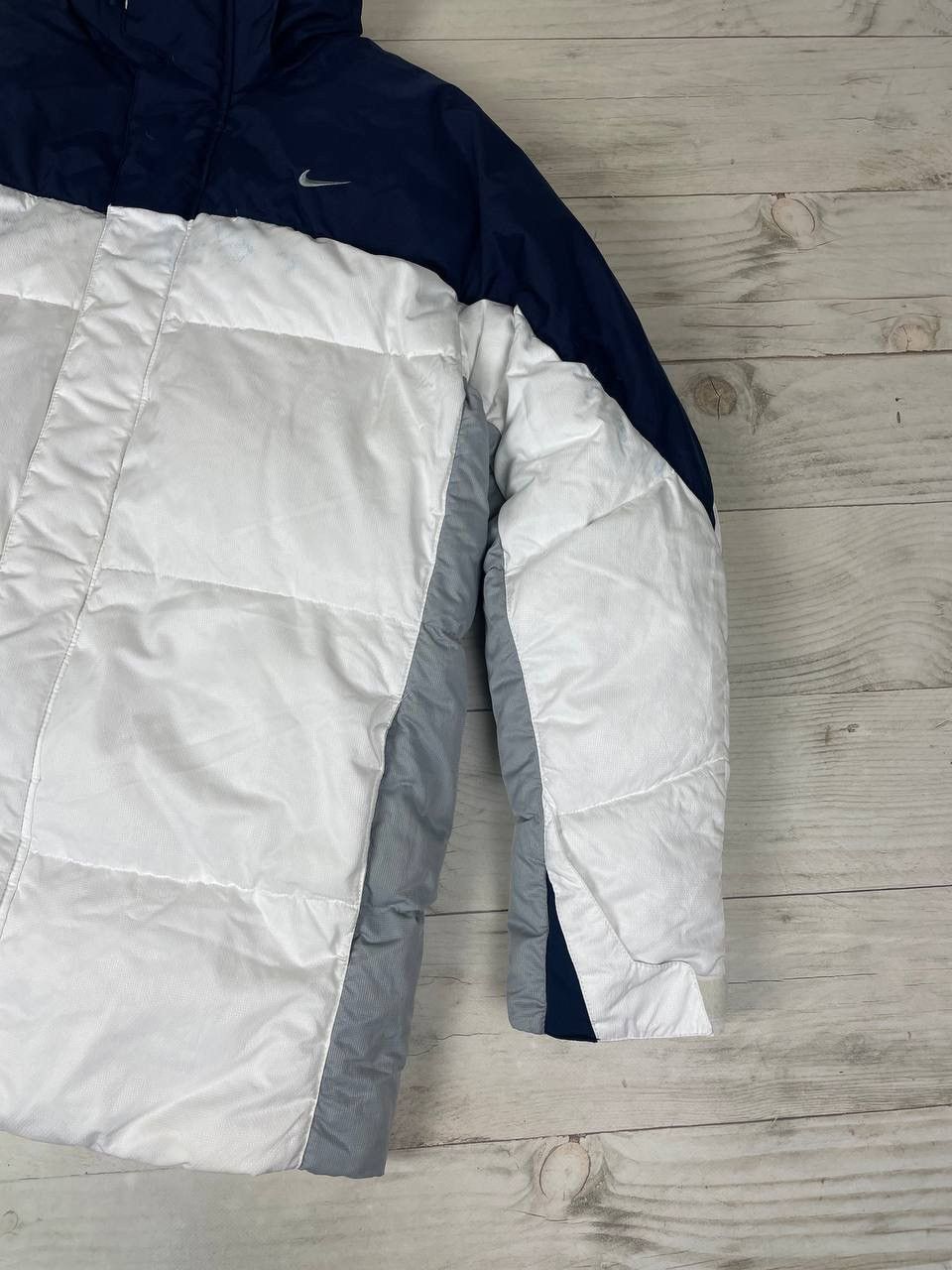 Nike Vintage Nike Puffer Down Jacket Swoosh Drill 00s Size US M / EU 48-50 / 2 - 5 Thumbnail