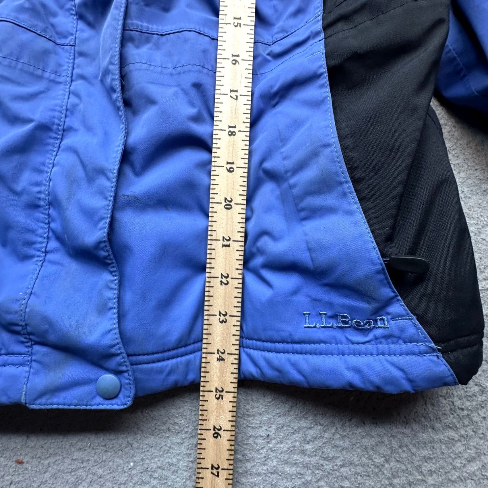 Vintage LL Bean Primaloft Rugged Ridge Parka Jacket Womens Petite Small Hooded Blue Ski Jacket Womens Petite Small Blue Parka Jacket Size S / US 4 / IT 40 - 5 Thumbnail