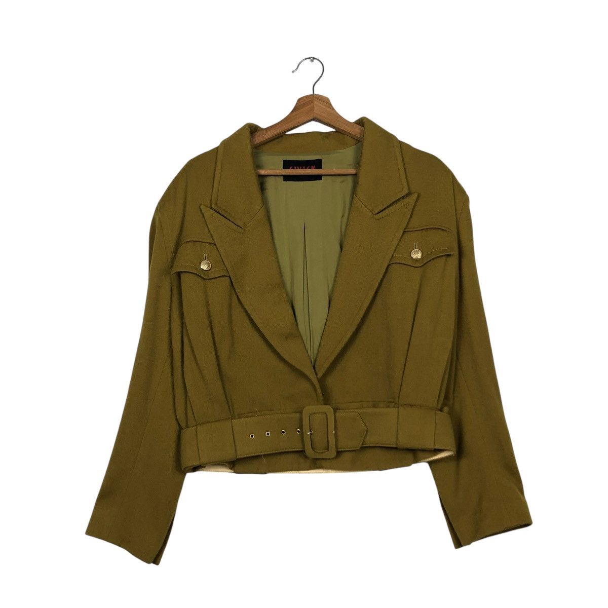 Vintage 🔥VINTAGE CROPPED BIKER JACKET WOOL CIVISK DOUBLE COLLAR Size US M / EU 48-50 / 2 - 3 Thumbnail
