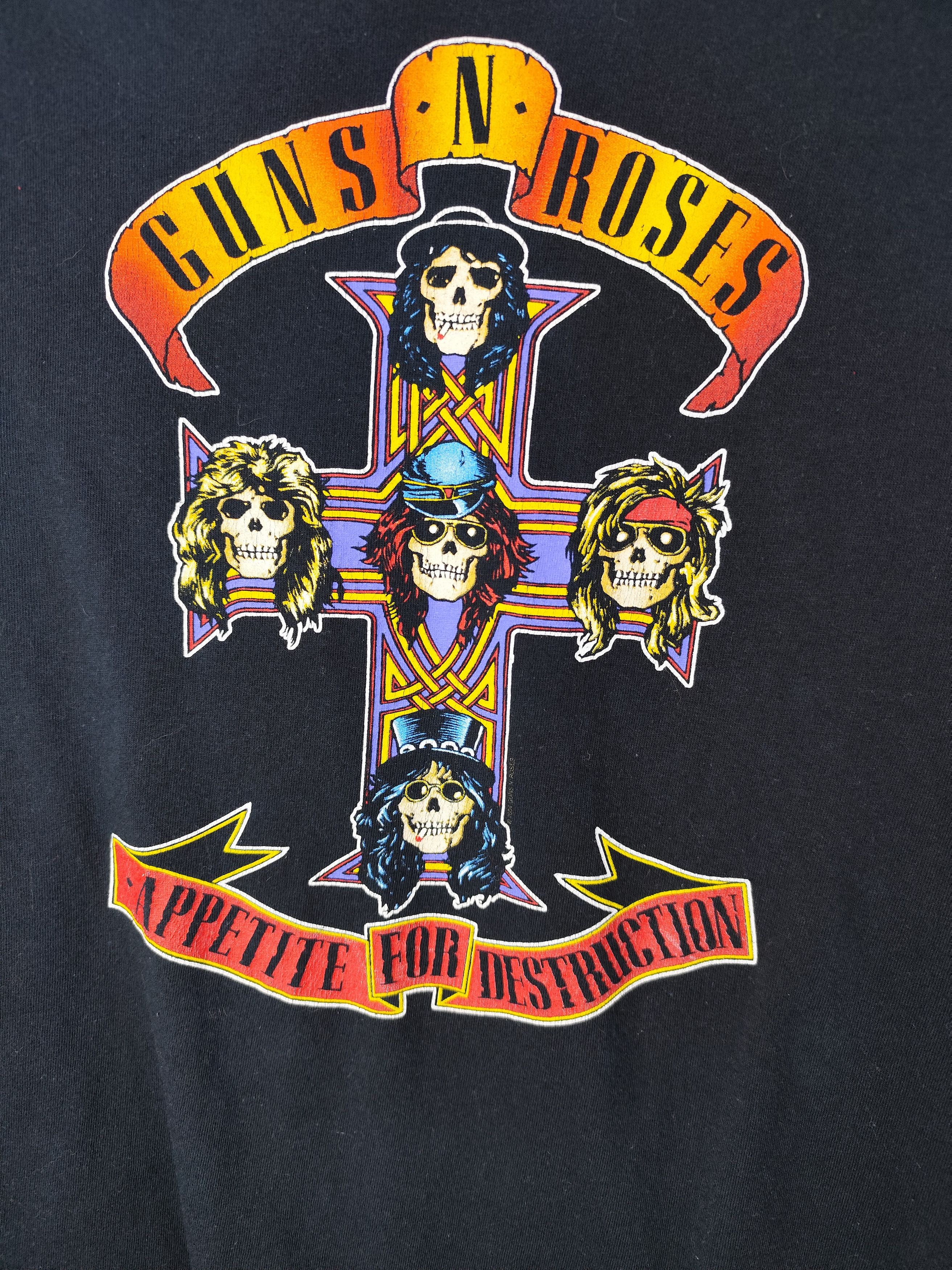 Band Tees Vintage Guns N Roses Appetite For Destruction T-shirt Size US M / EU 48-50 / 2 - 2 Thumbnail