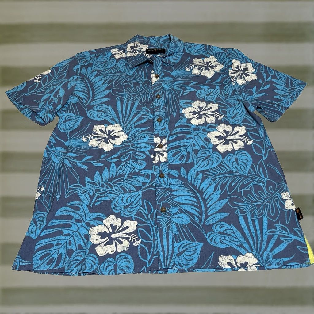 Vintage Margaritaville Shirt Hawaiian Button-Up Rayon Blue Men Small Short Sleeve Collared Button-Down Beach Tropical / Vintage: No Size US S / EU 44-46 / 1 - 1 Thumbnail