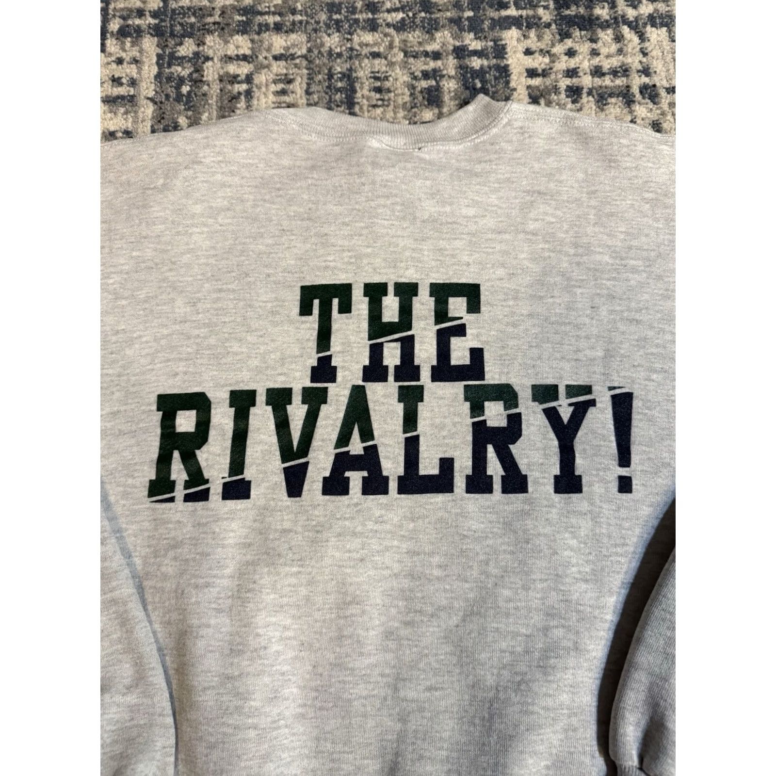 Russell Athletic VINTAGE Russell Athletic Sweatshirt XL Graphic Print 90s Spartans Vs. Wolverines Crew Neck Men Gray Size US XL / EU 56 / 4 - 7 Thumbnail