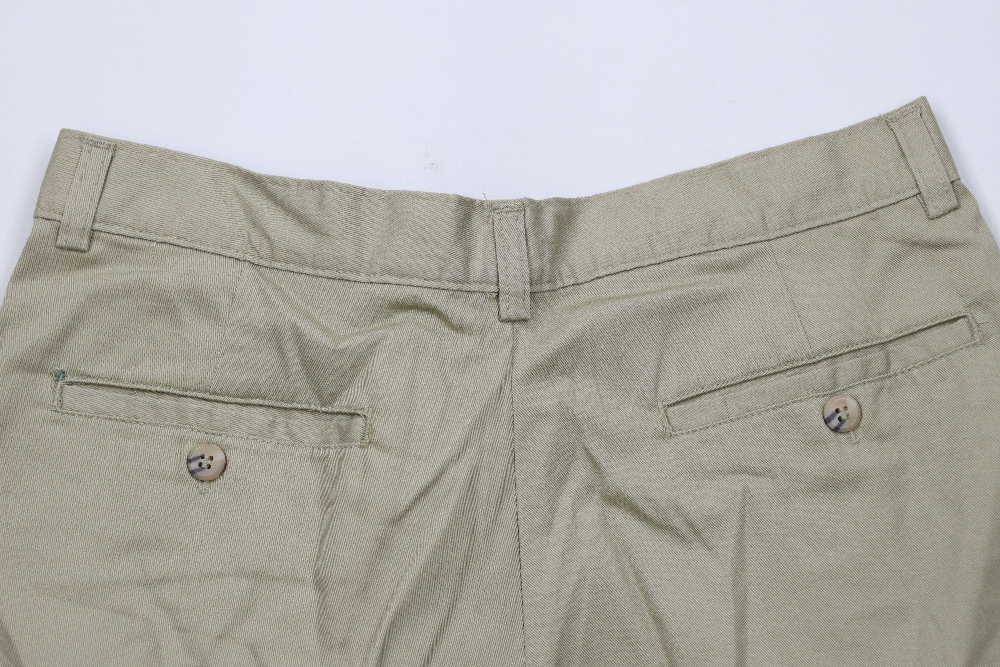 Vintage Deadstock Vintage 90s Streetwear Chino Shorts Beige Cotton Size US 30 / EU 46 - 9 Thumbnail