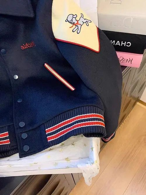 VIBE Hip Hop Retro Street Patchwork Casual L Baseball Jacket Size US L / EU 52-54 / 3 - 8 Thumbnail
