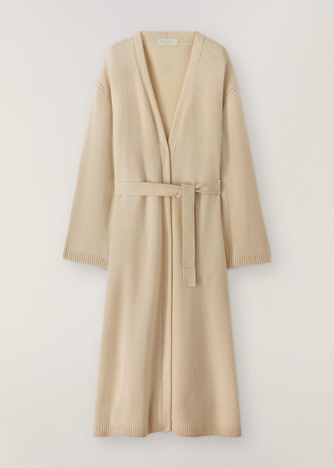 Loro Piana o1srvl11e1024 Cocooning Cashmere Cardigan in Beige Size XXL / US 16-18 / IT 52-54 - 1 Thumbnail