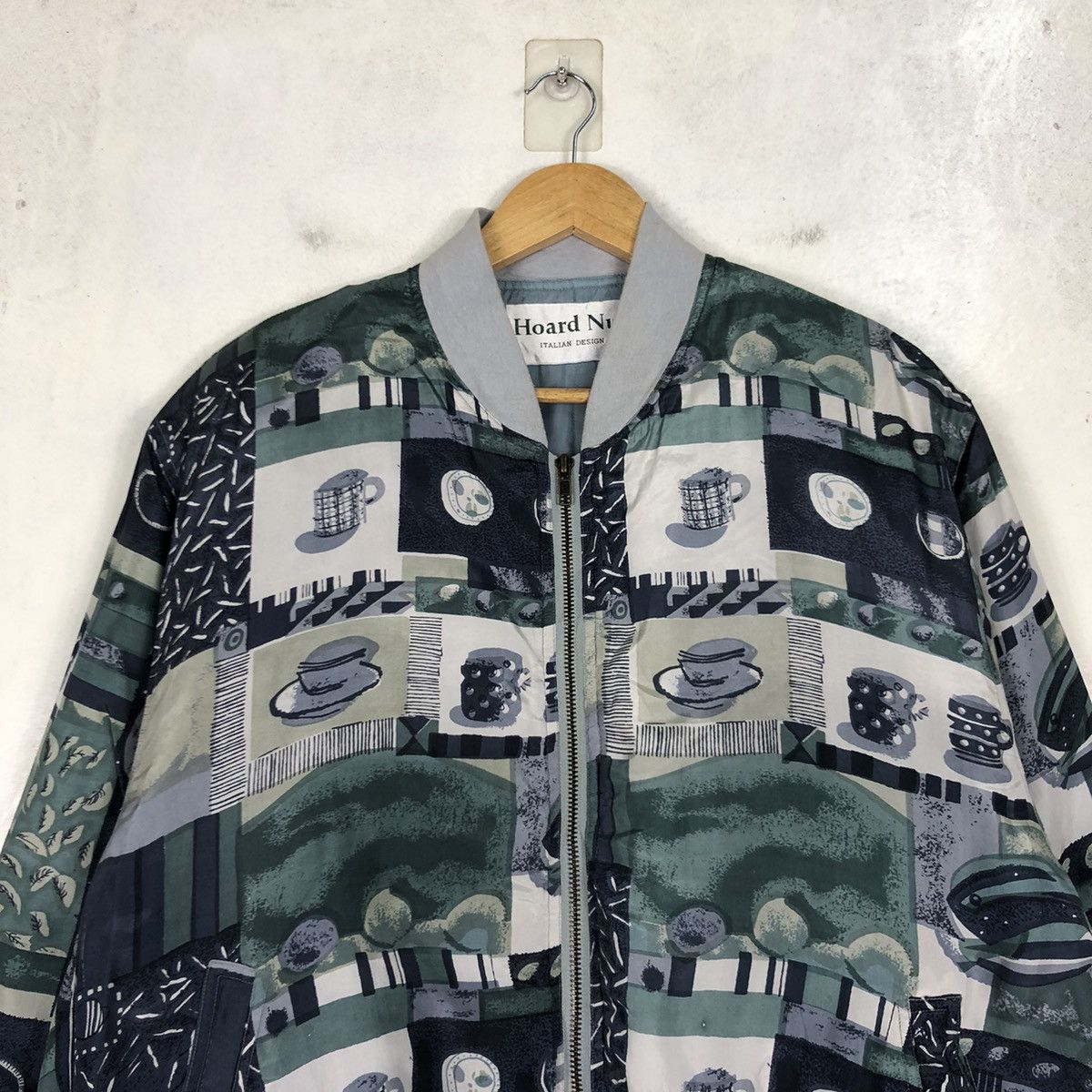 Vintage Hoard Nut Italian Design All Over Print Bombers Size US M / EU 48-50 / 2 - 2 Thumbnail