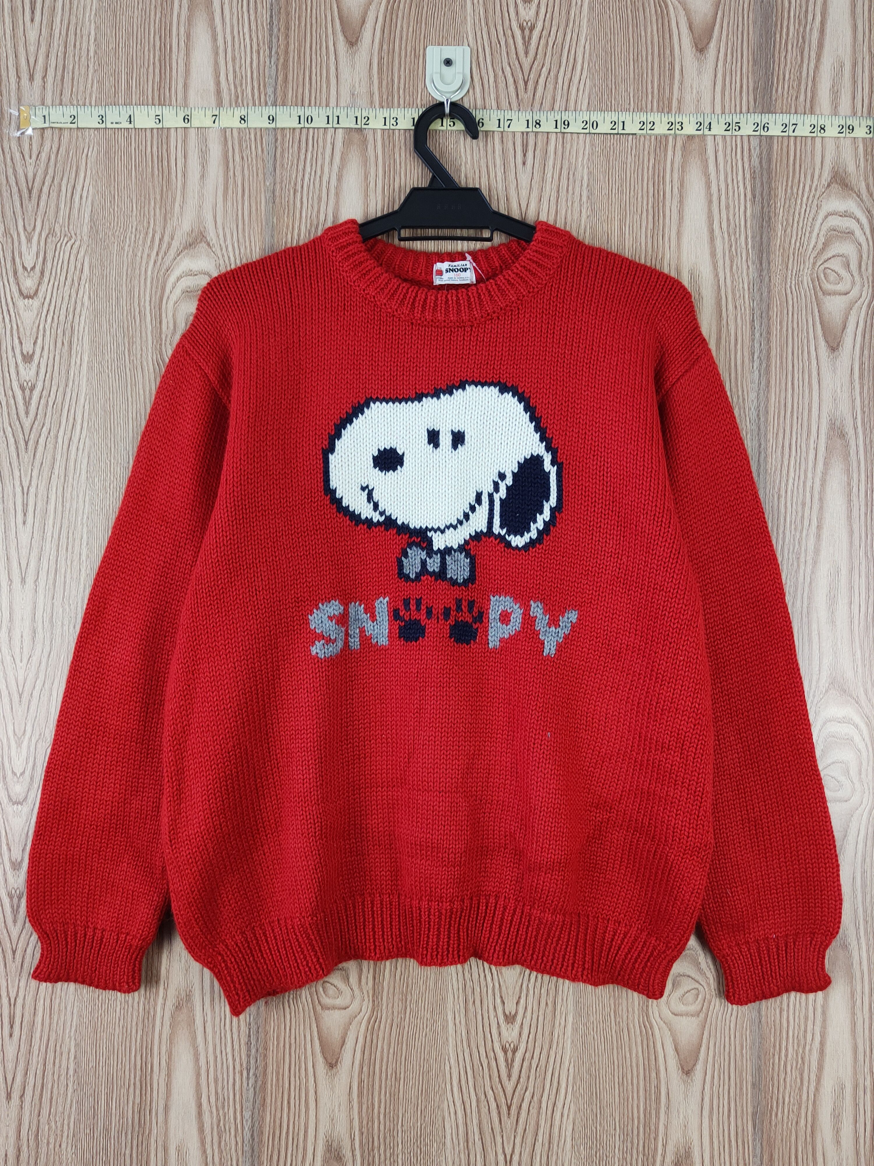 Cartoon Network × Japanese Brand Snoopy Red Knitwear Sweatshirts #W824 Size L / US 10 / IT 46 - 1 Thumbnail