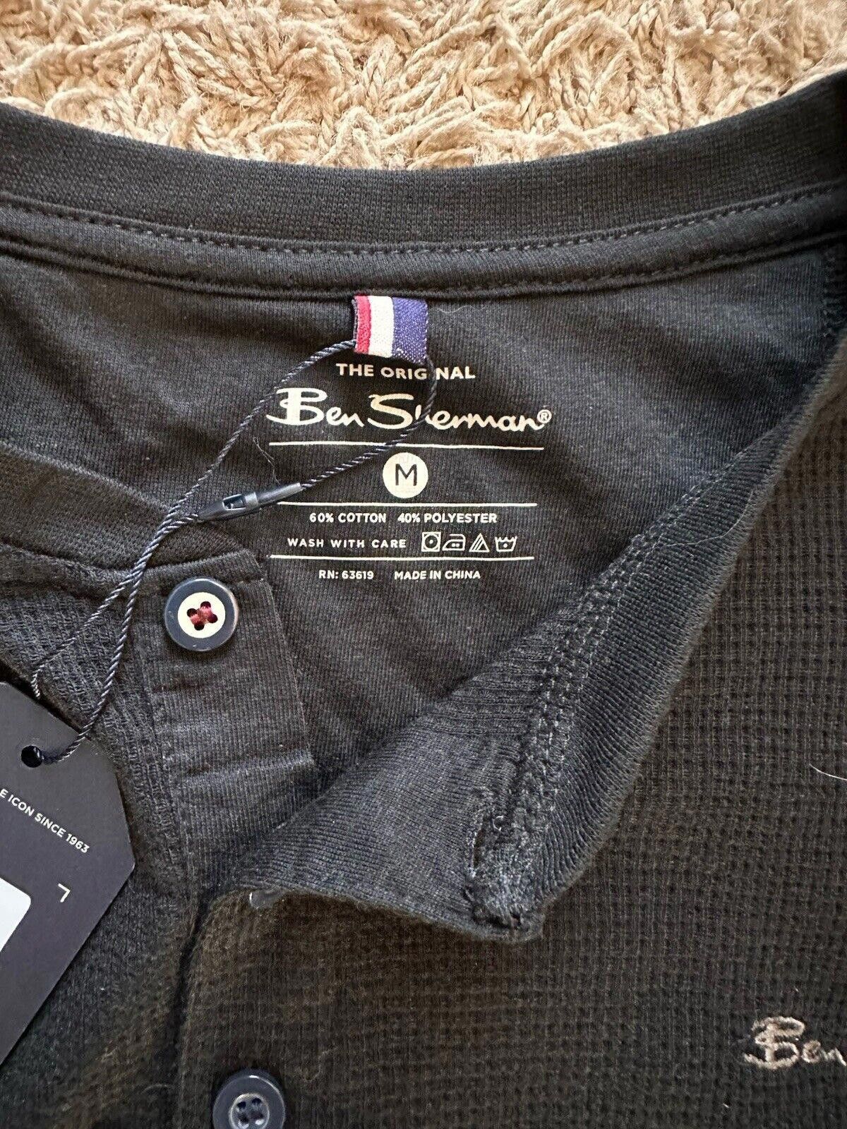 Ben Sherman BEN SHERMAN BLACK LONG SLEEVE LOUNGEWEAR TOP SIZE MEDIUM Size ONE SIZE - 3 Thumbnail