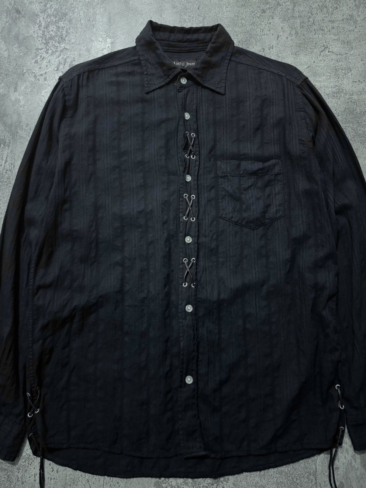 Hysteric Glamour Anfui jeans laced gothic grunge shirt Size US M / EU 48-50 / 2 - 3 Thumbnail