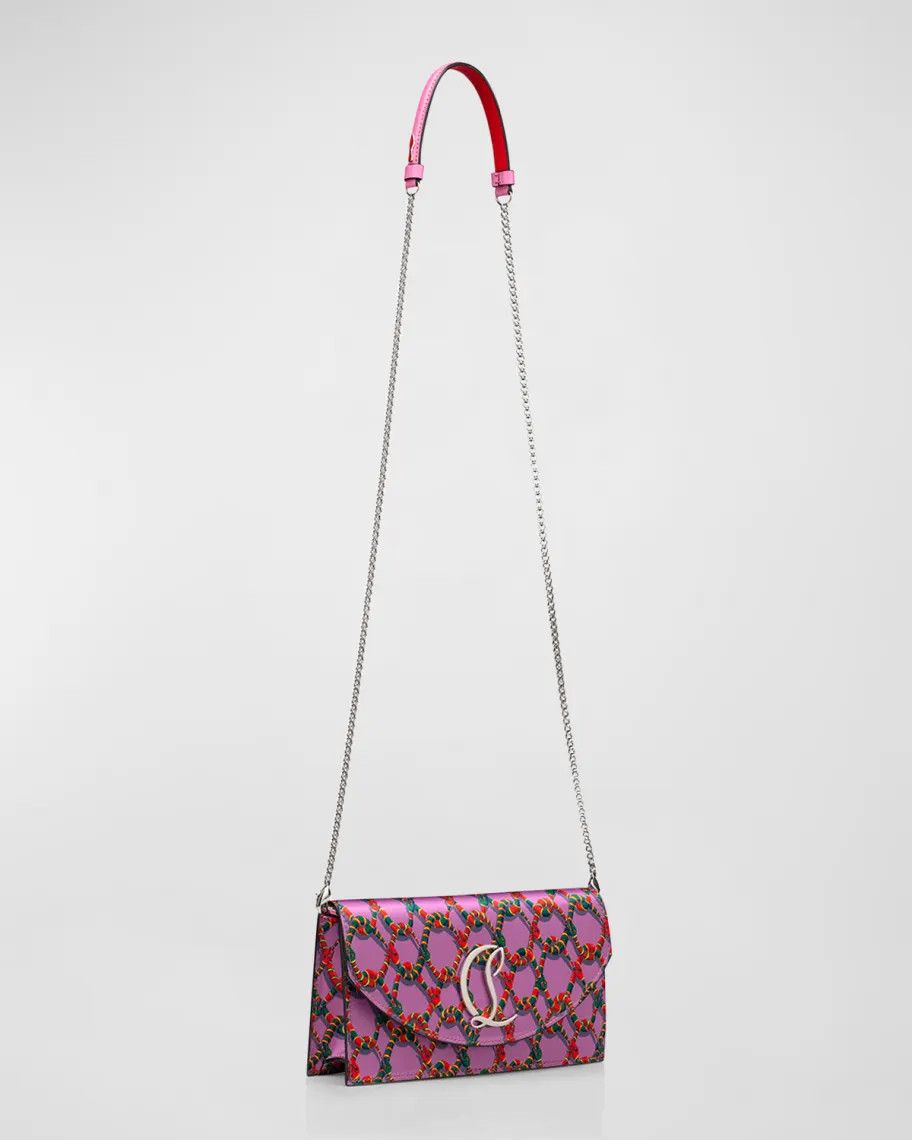 Christian Louboutin o1s1wg111124 Size: OS/ Loubi54 Crepe Clutch in Pink Size ONE SIZE - 2 Thumbnail
