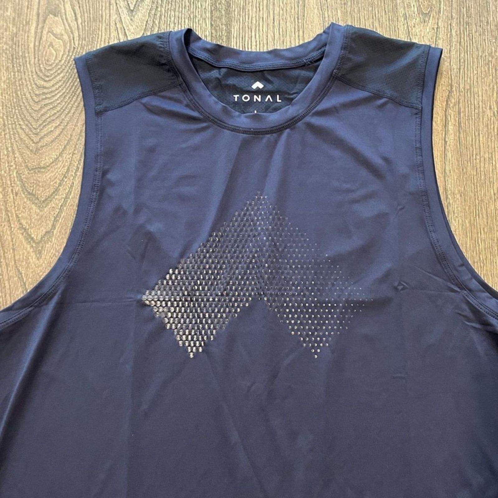 & Other Stories NWOT Tonal Mens Navy Workout Tank Top Mesh Size L Size US L / EU 52-54 / 3 - 2 Thumbnail