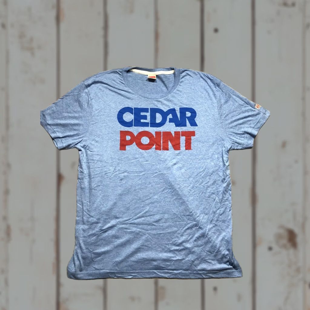 Vintage VINTAGE Cedar Point Shirt Mens XL Blue Homage Graphic Tee Theme Park Size US XL / EU 56 / 4 - 1 Thumbnail