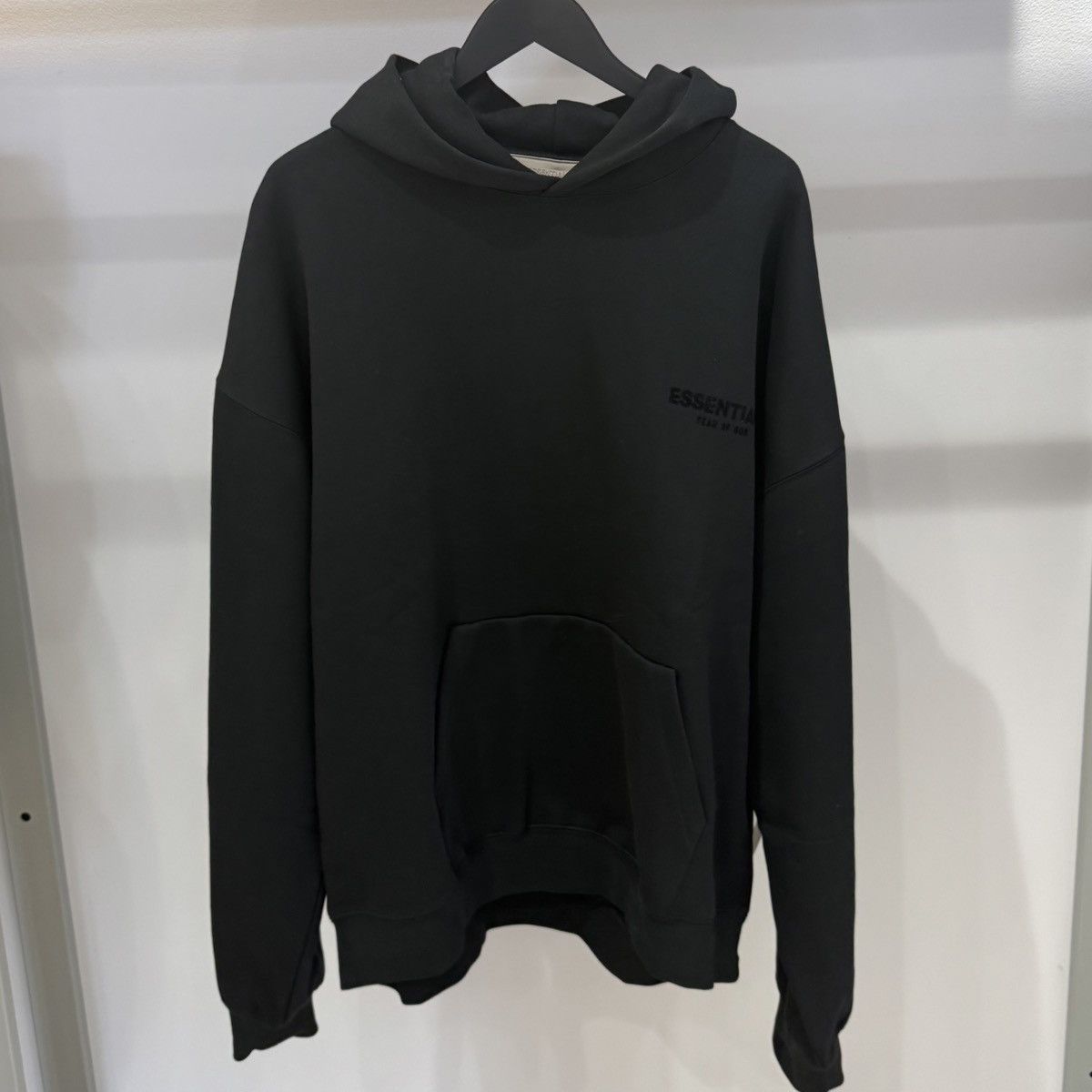 Fear of God Fear of God Essentials Hoodie Stretch Limo Black Size US XL / EU 56 / 4 - 1 Thumbnail