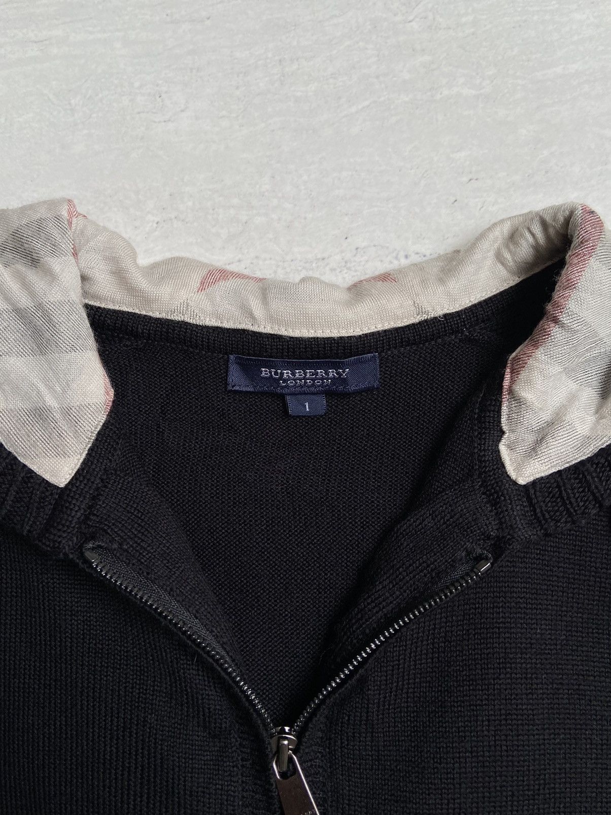 Burberry BURBERRY Black Knit Jacket Size US XS / EU 42 / 0 - 5 Thumbnail