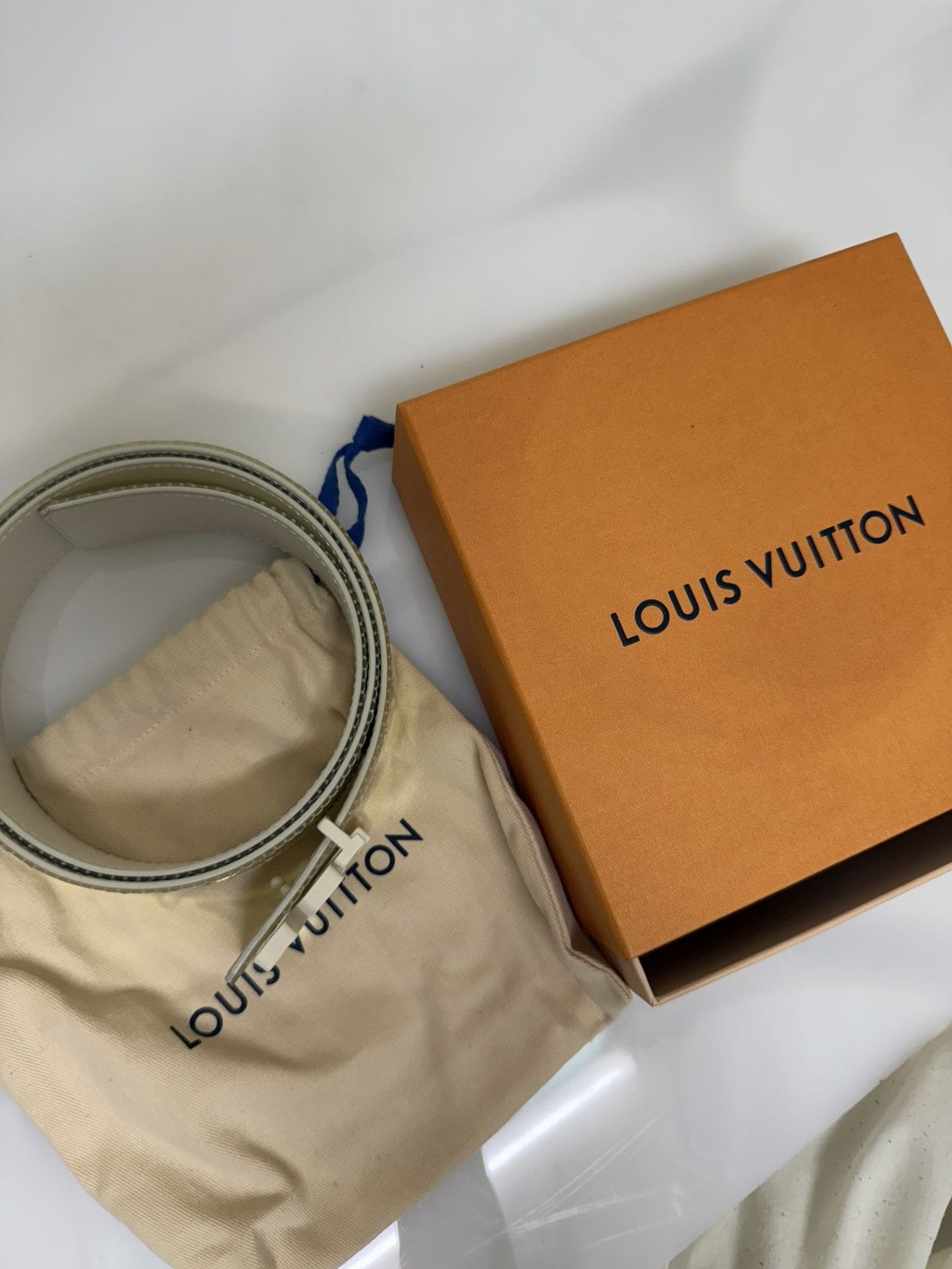 Louis Vuitton Louis Vuitton Virgil Abloh LV Shape Belt Monogram Prism Size 34 - 9 Thumbnail
