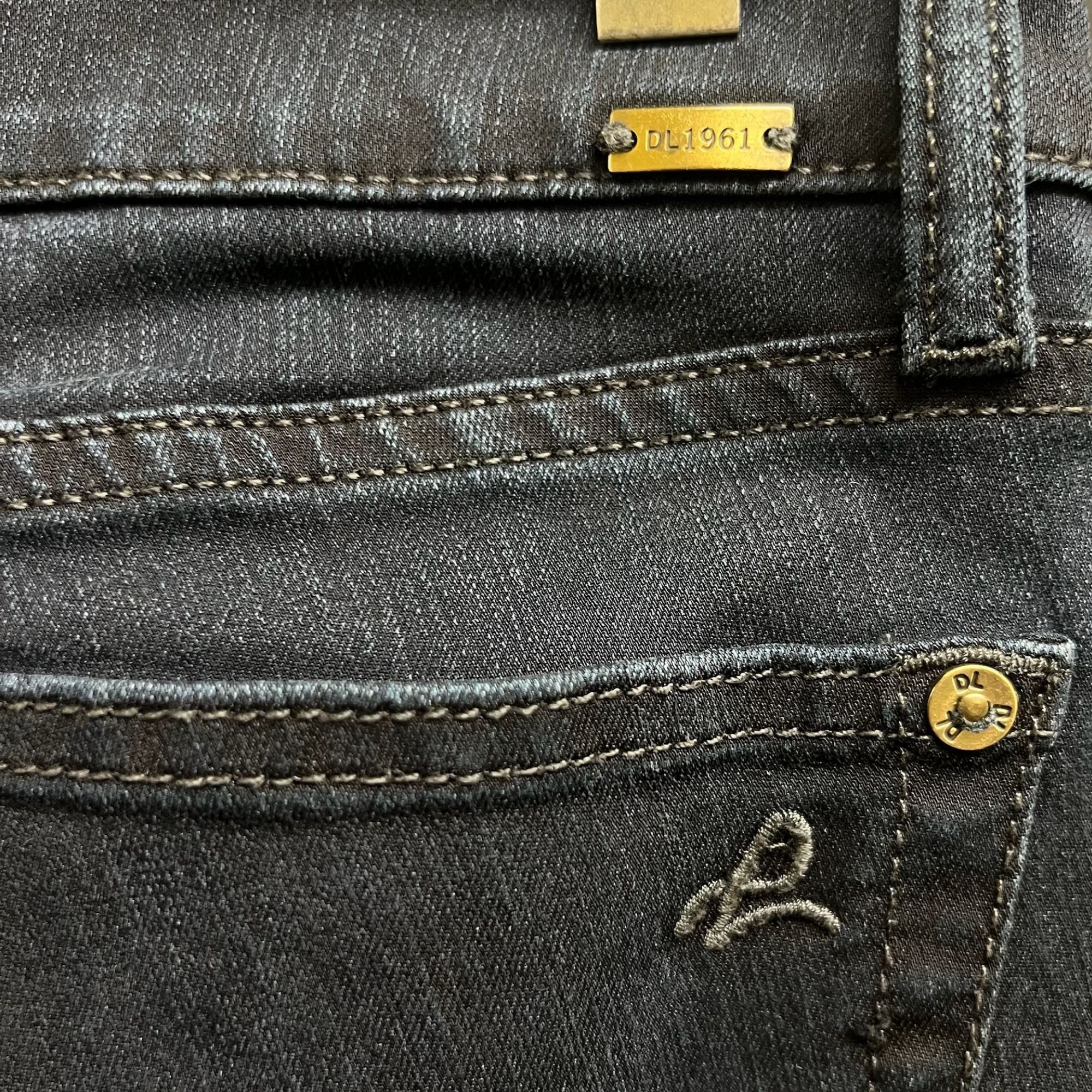 DL1961 DL1961 Pro High-Rise Skinny Jeans Size 25 Charcoal Grey Prem Size 25" / US 0 / IT 36 - 6 Thumbnail